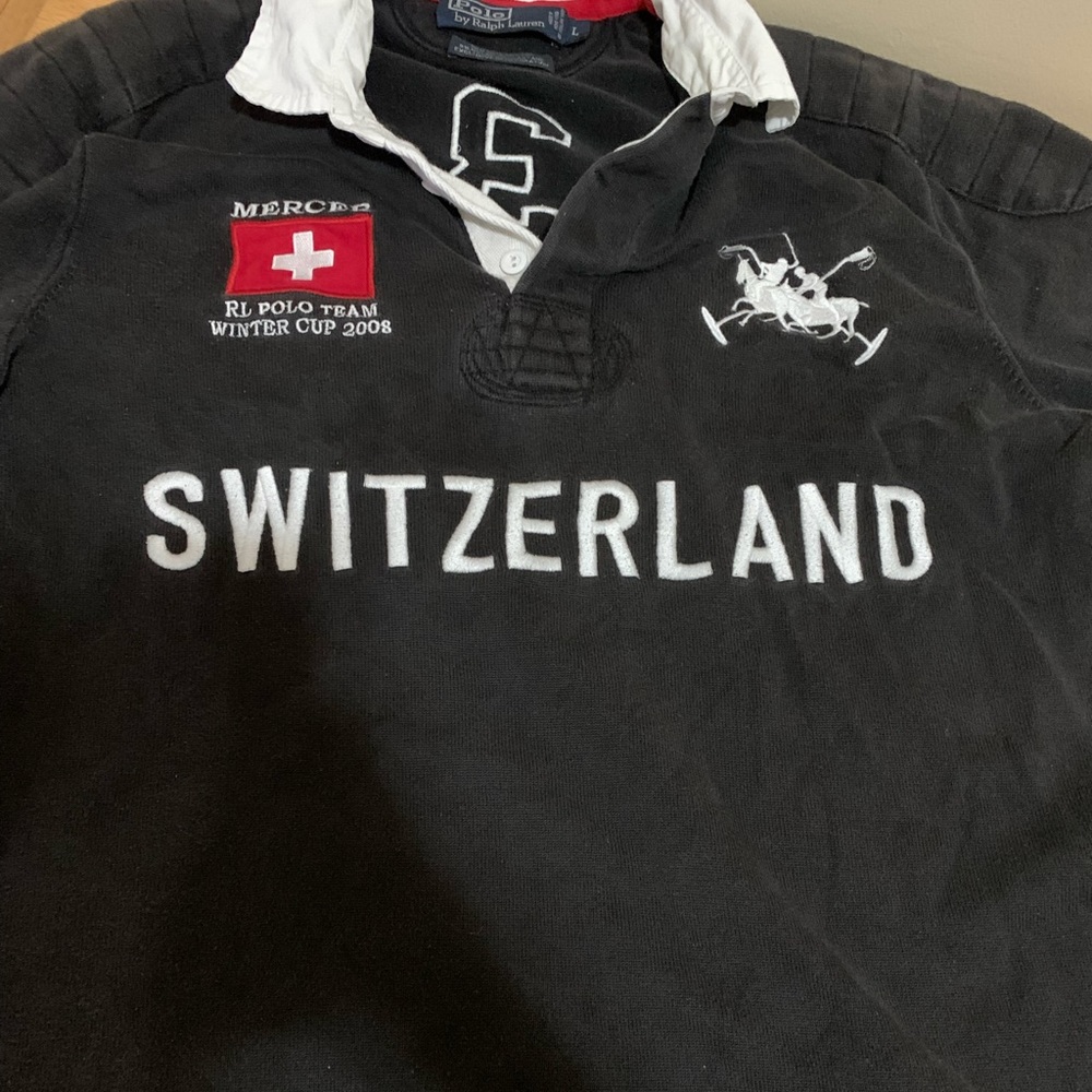 2008 Switzerland polo rugby long sleeve